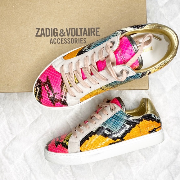 Zadig & Voltaire Shoes - ZADIG&VOLTAIRE snakeskin effect sneakers - New